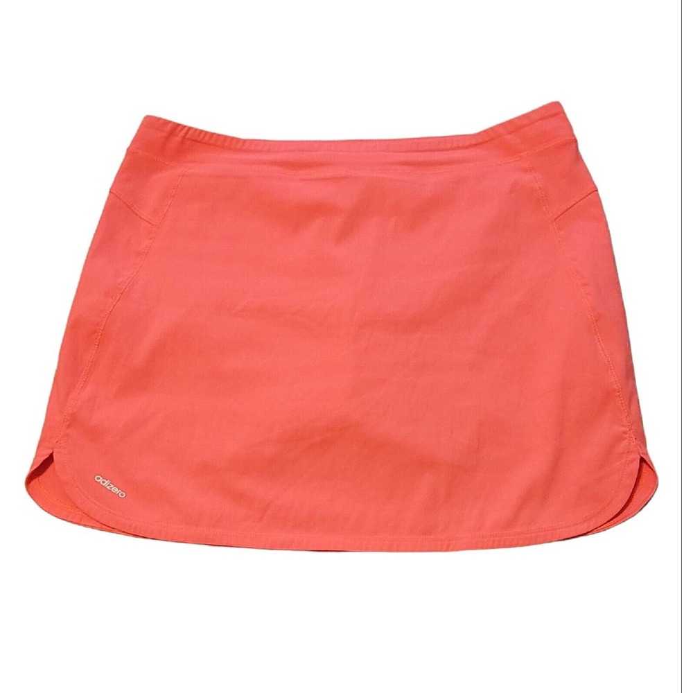 Adidas Adizero Womens Athletic Walk Run Tennis Pickleball Golf Skort Coral SZ 8